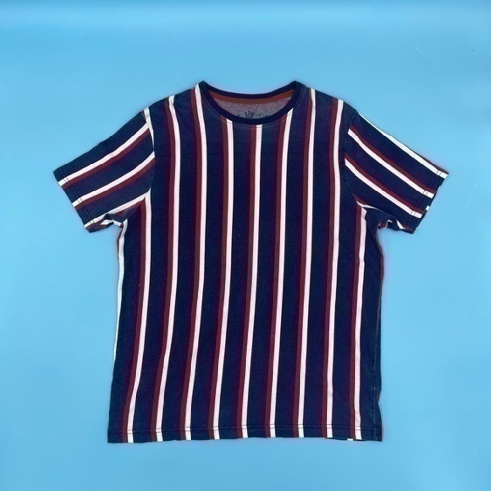 VTG Striped Drill Clothing Co T-Shirt